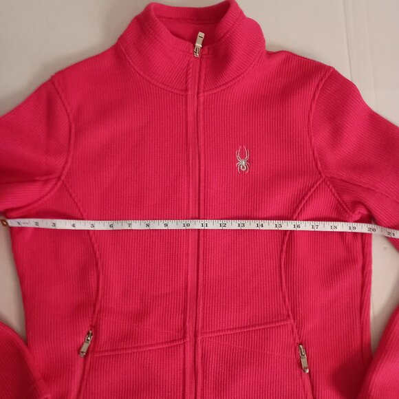 Spyder Endure Core Mid Weight Full Zip Sweater Jacket Pink Women’s Size L EUC - Picture 12 of 16